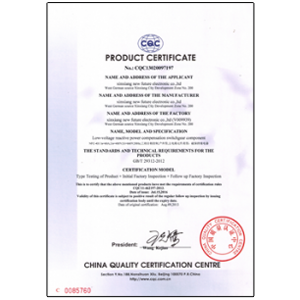 401CQC certificate English version